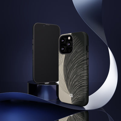 Minimal Frond Study · Tough Phone Case for iPhone · Black