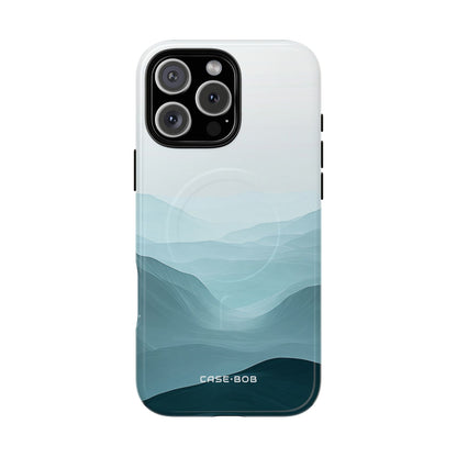 Teal Mist Mountains iPhone 16 Pro Max Skal - Tough+