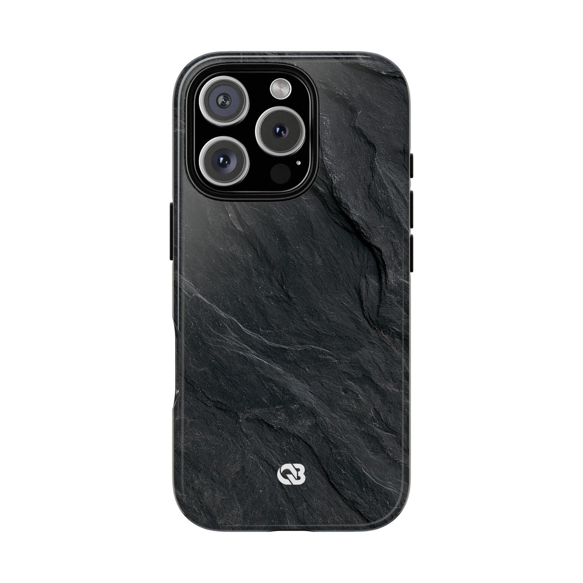 Dark Slate Strata · Tough Phone Case for iPhone · Black