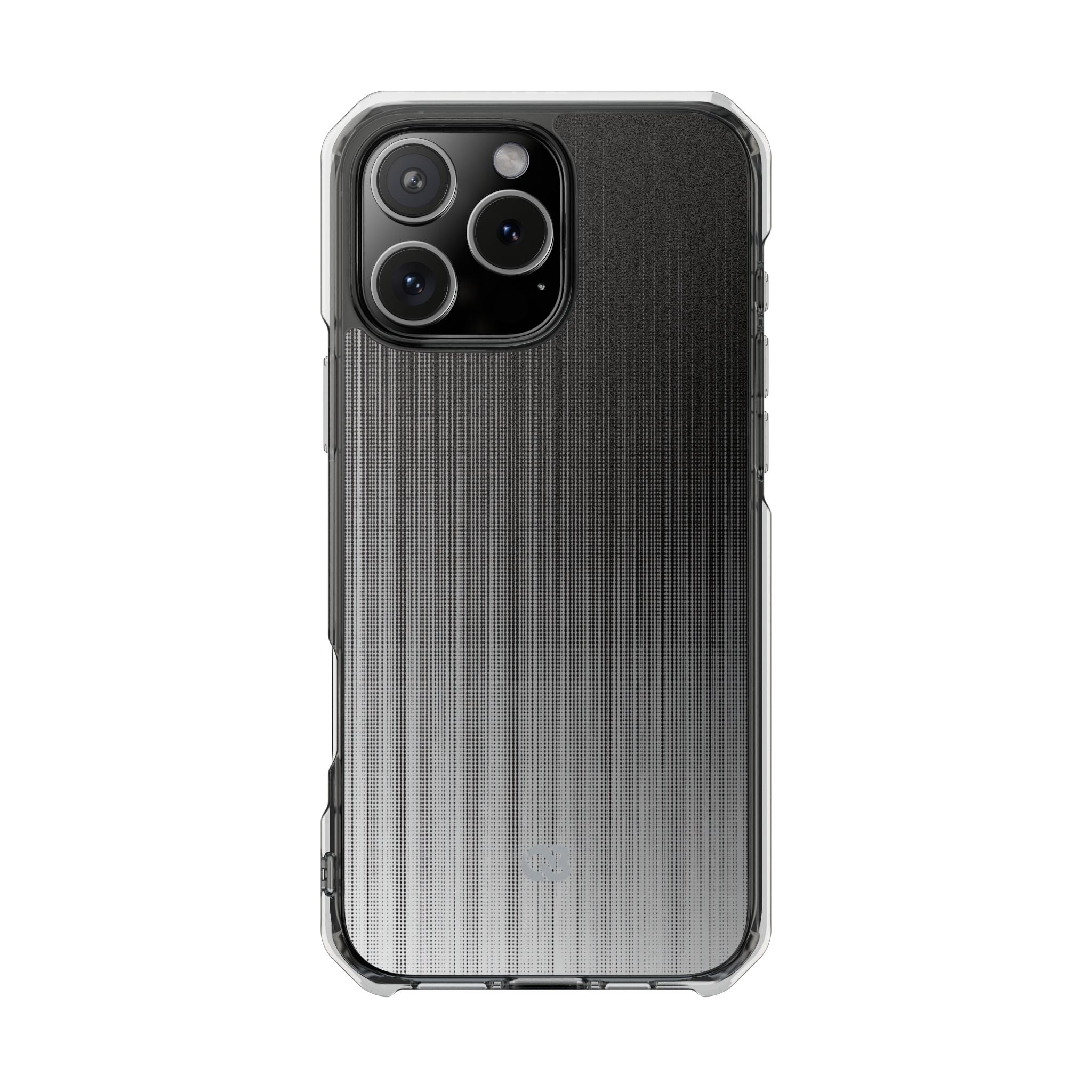 Grey Impact MagSafe Phone Case for iPhone - Static Vertical Dither