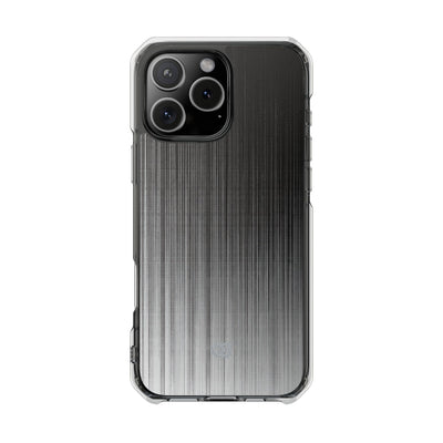 Grey Impact MagSafe Phone Case for iPhone - Static Vertical Dither