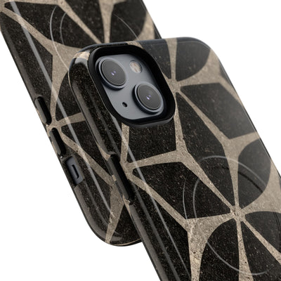 Concrete Mosaic Star · Tough 2.0 Magnetic Phone Case for iPhone · Black
