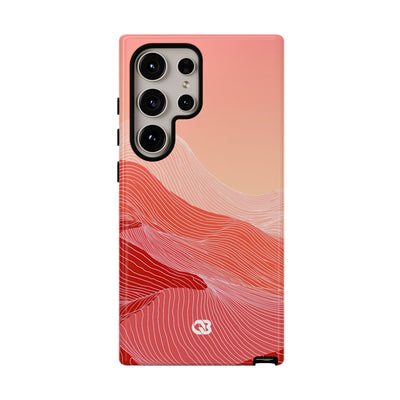 Coral Ridge Contours · Tough Phone Case for Samsung · Red