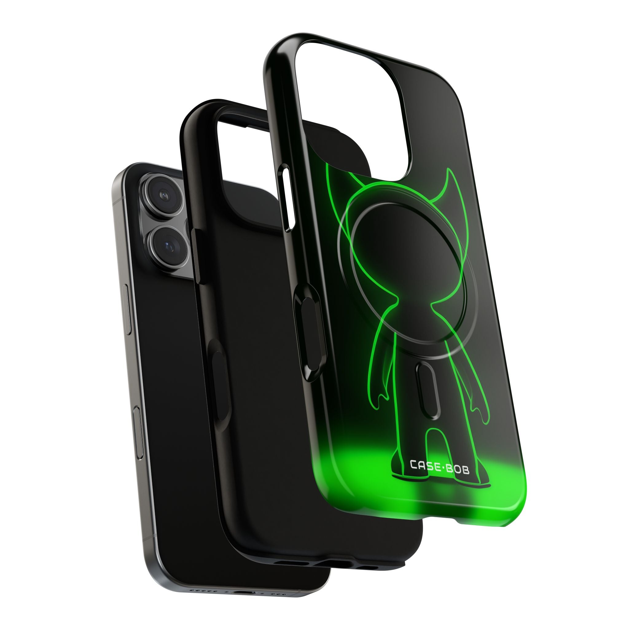 Neon Horned Glow iPhone 16 Pro Case - Tough+