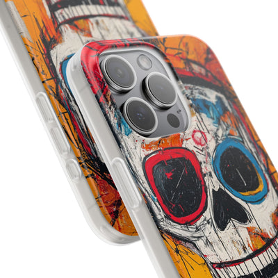 Vivid Graffiti Skull · Soft Custodia per iPhone