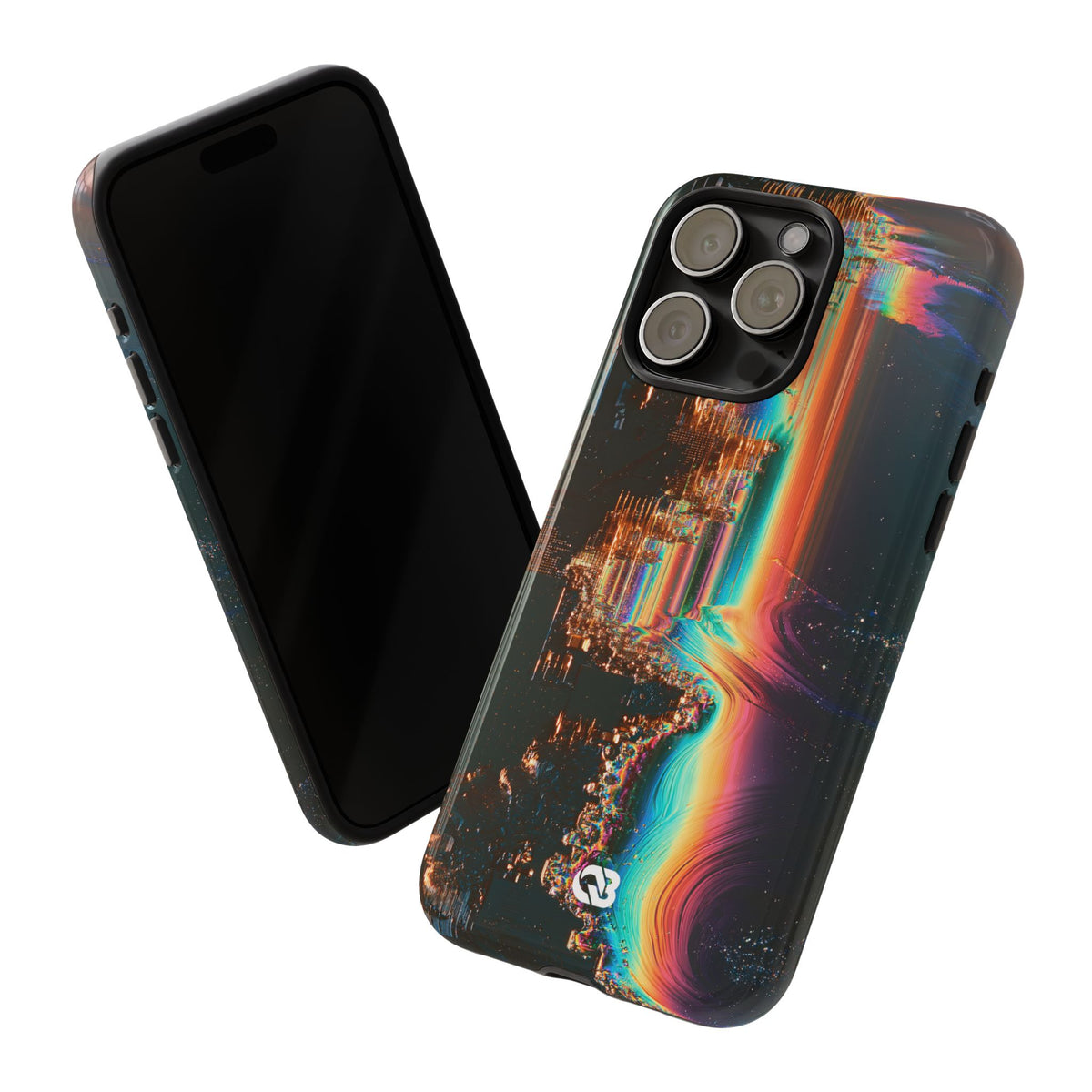 Prismatic Circuit · Tough Phone Case for iPhone · Black