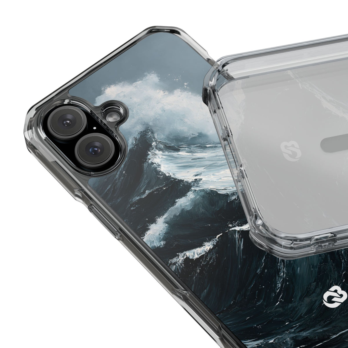 Nordic Swell · Clear Impact Magnetic Phone Case for iPhone · Blue