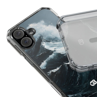 Nordic Swell · Clear Impact Magnetic Phone Case for iPhone · Blue