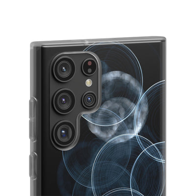 Blue Lite Phone Case for Samsung - Cyan Pulse Ripple
