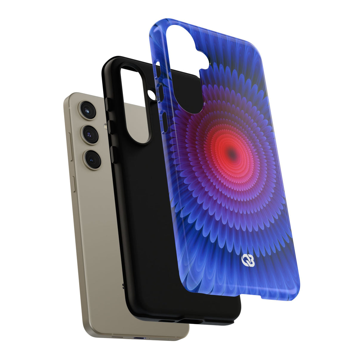 Radial Spectrum Bloom · Tough Phone Case for Samsung · Blue
