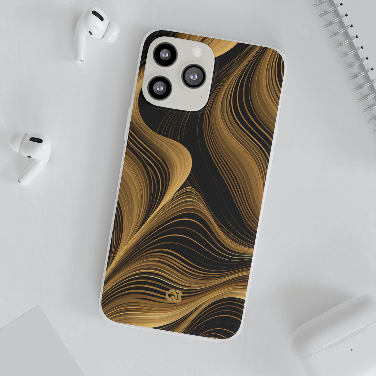Gilded Strata · Lite Phone Case for iPhone ·  Gold