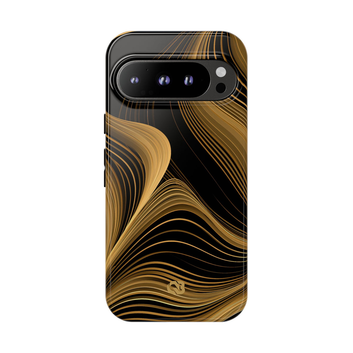 Gold Tough Phone Case for Google Pixel - Molten Copper Strands