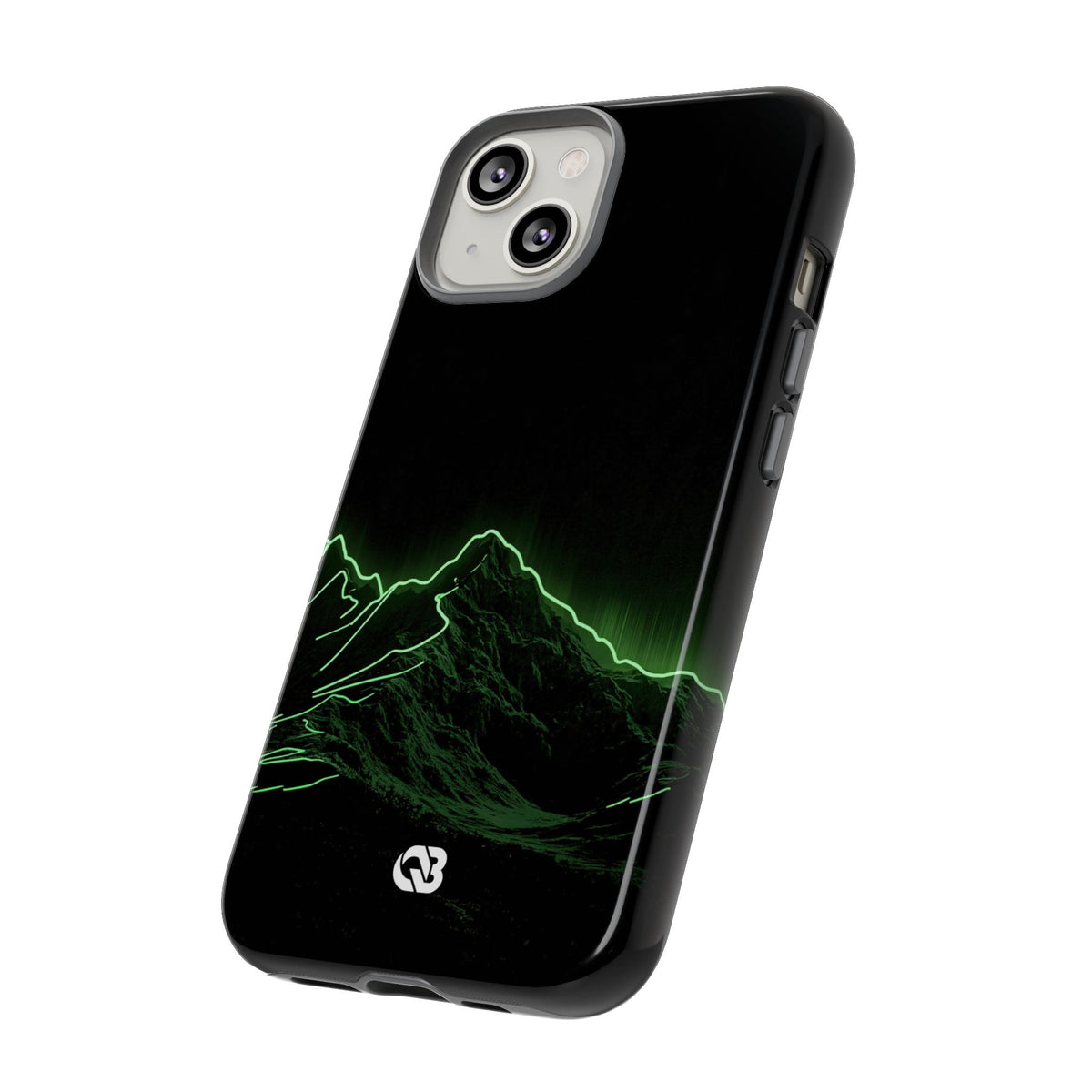 Nordic Mountain Contour · Tough Phone Case for iPhone · Black