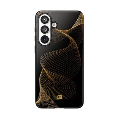 Gold Tough Phone Case for Samsung - Burnished Bronze Helix