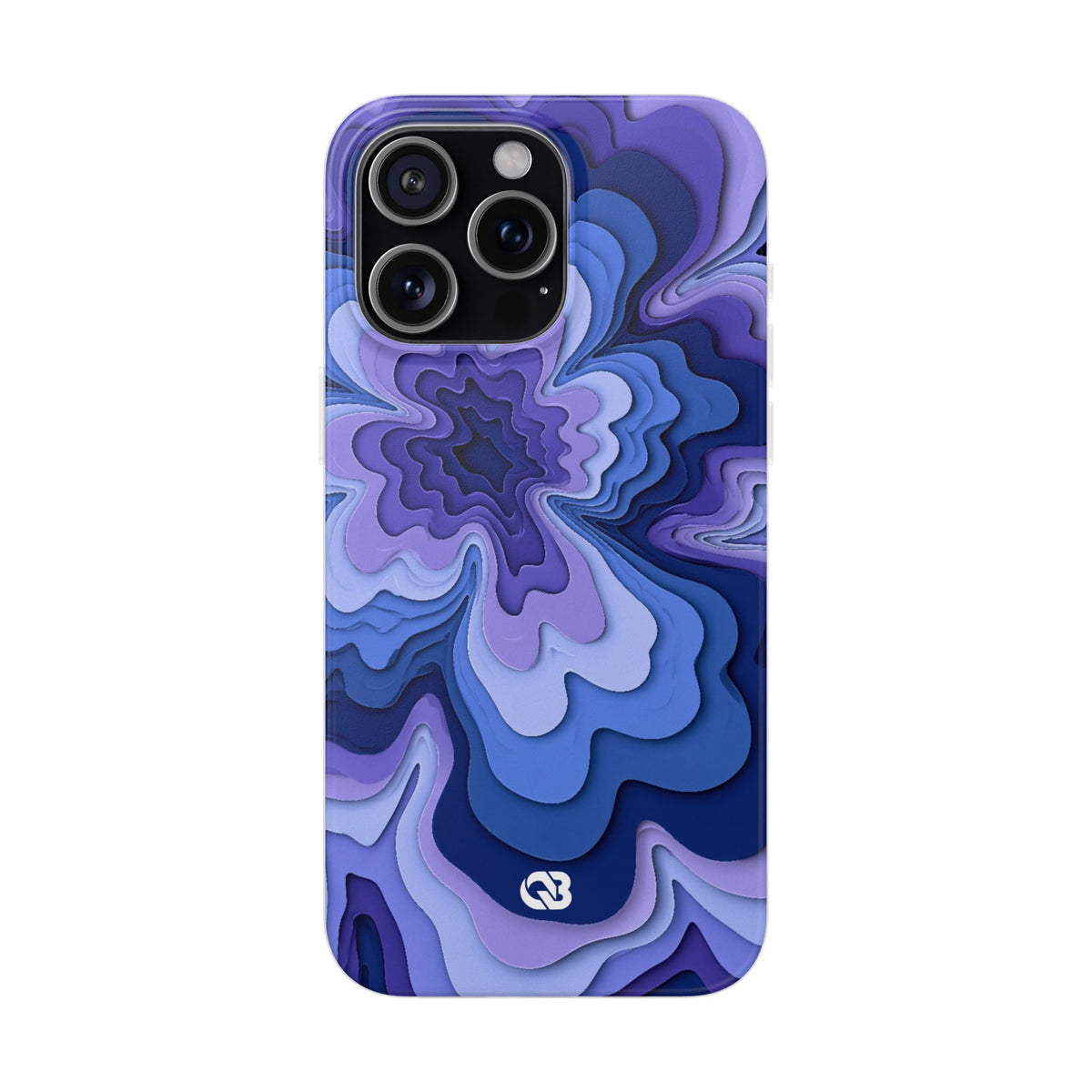 Periwinkle Strata Bloom · Lite Phone Case for iPhone ·  Purple