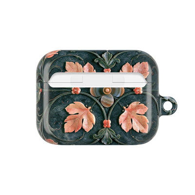 Florentine Rose Arabesque · Hard Case for AirPods & AirPods Pro · Green