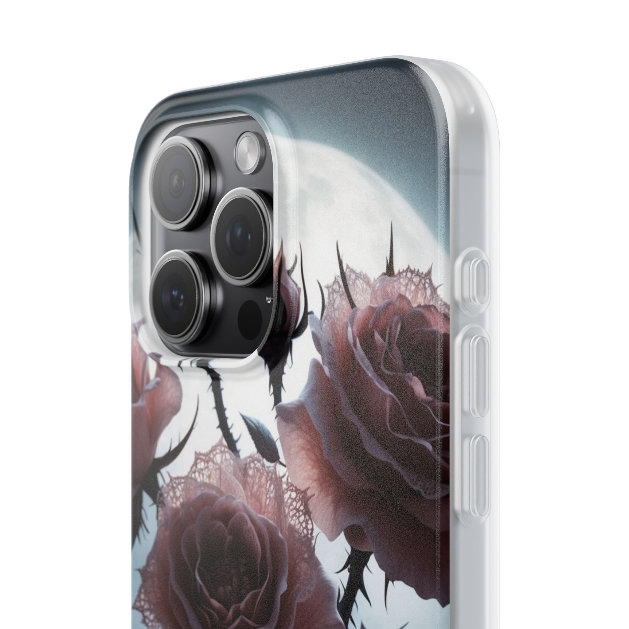 Lunar Lace Petals · Soft Coque de téléphone pour iPhone
