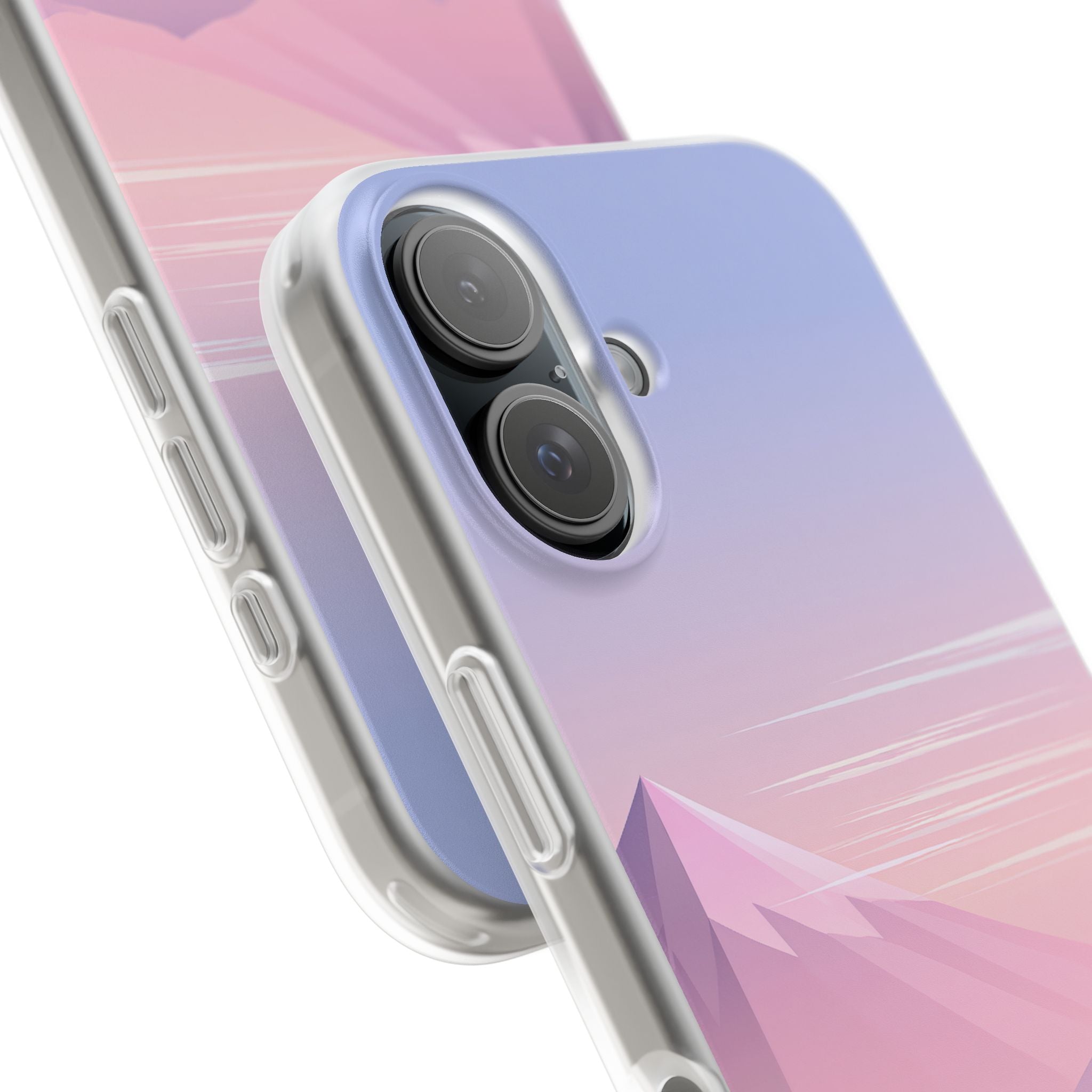 Purple Lite Phone Case for iPhone - Lavender Alpine Dawn
