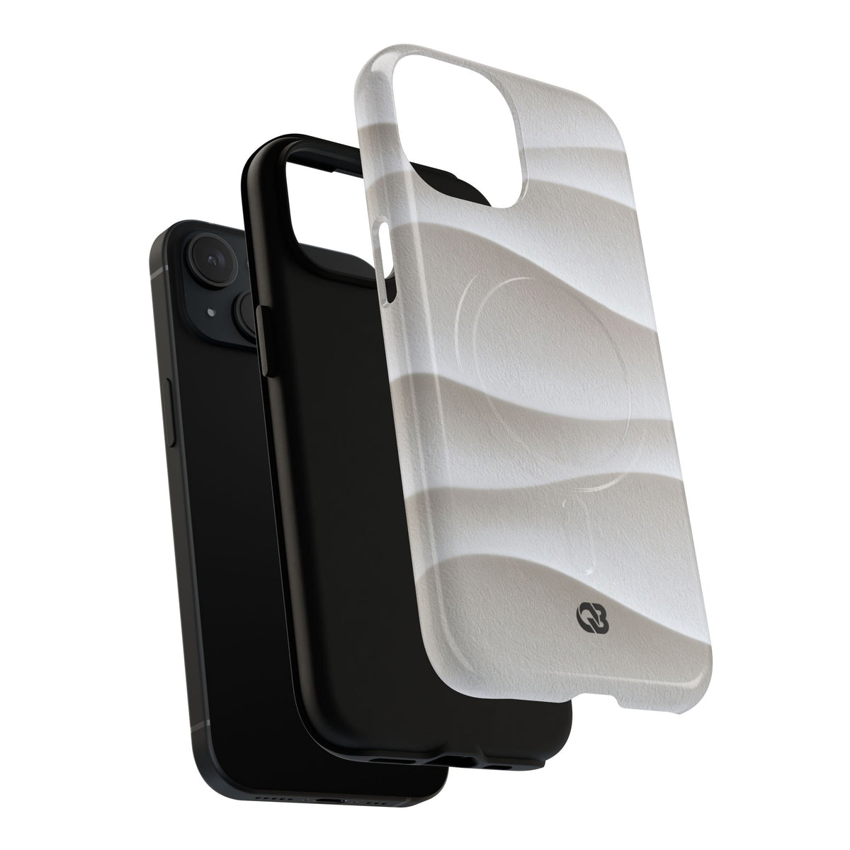 Sculpted Dune Relief · Tough 2.0 Magnetic Phone Case for iPhone · White