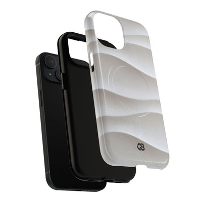 Sculpted Dune Relief · Tough 2.0 Magnetic Phone Case for iPhone · White
