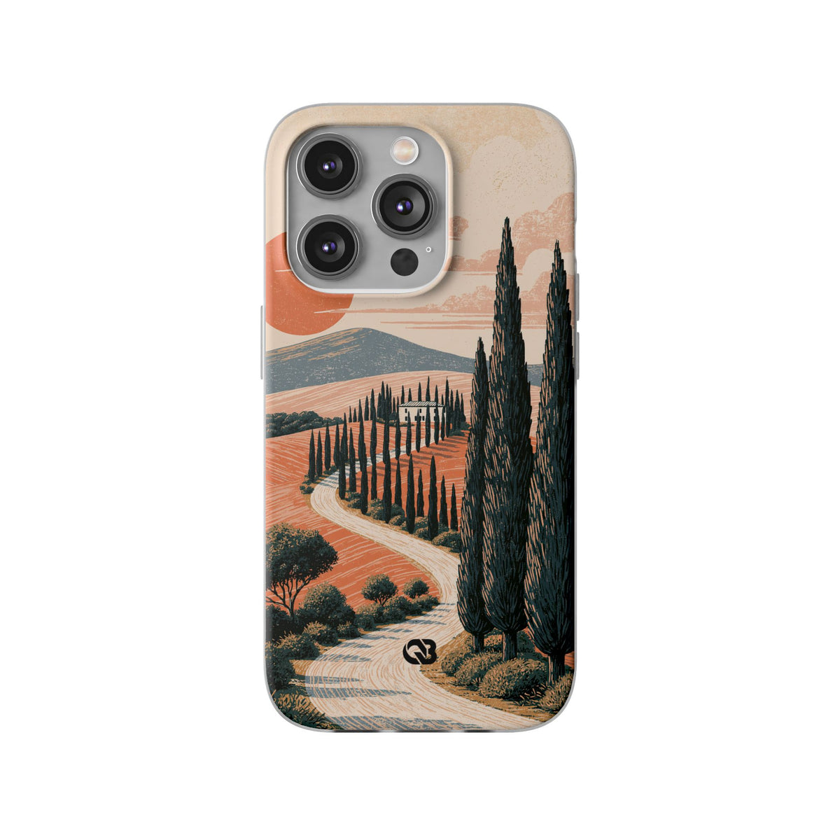 Tuscan Cypress Horizon · Lite Phone Case for iPhone ·  Orange