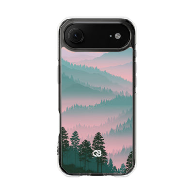 Alpine Horizon · Clear Impact Magnetic Phone Case for iPhone ·  Green