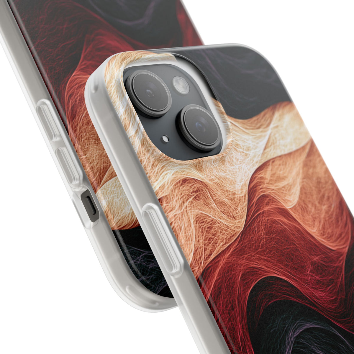 Ember Wave Dispersion · Lite Phone Case for iPhone ·  Red