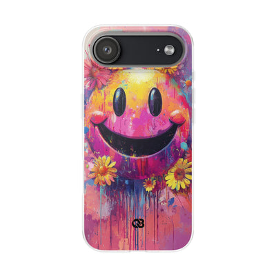 Vivid Grin Graffiti · Soft Phone Case for iPhone