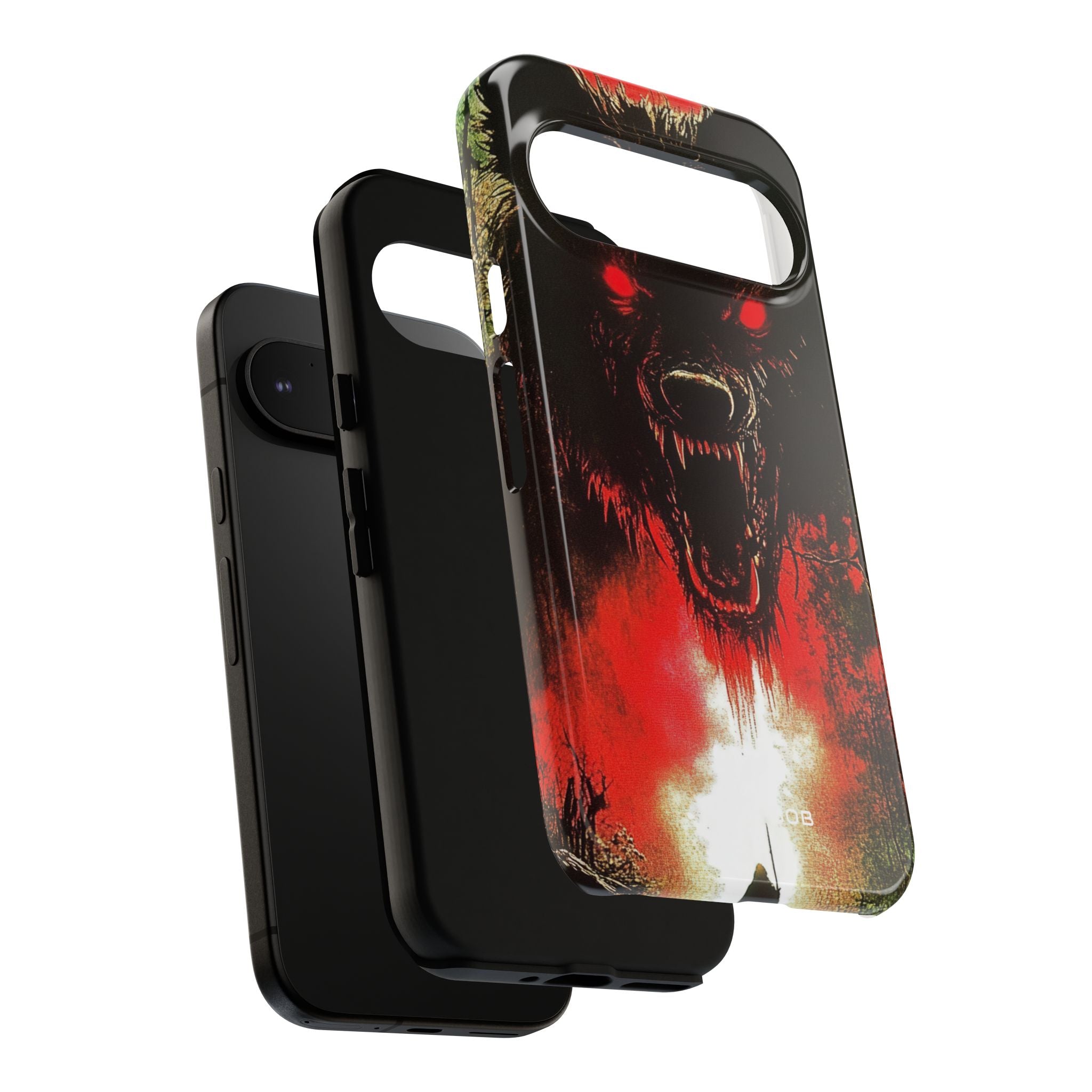 Crimson Wolf Google Pixel 9 Case - Tough
