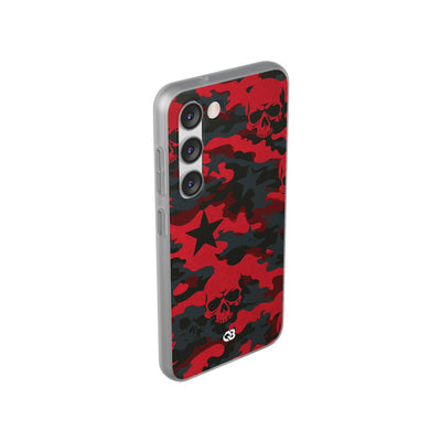 Crimson Skull Camo · Lite Phone Case for Samsung · Red