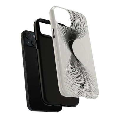 White Tough 2.0 Magsafe Phone Case for iPhone - Linear Torsion Grid