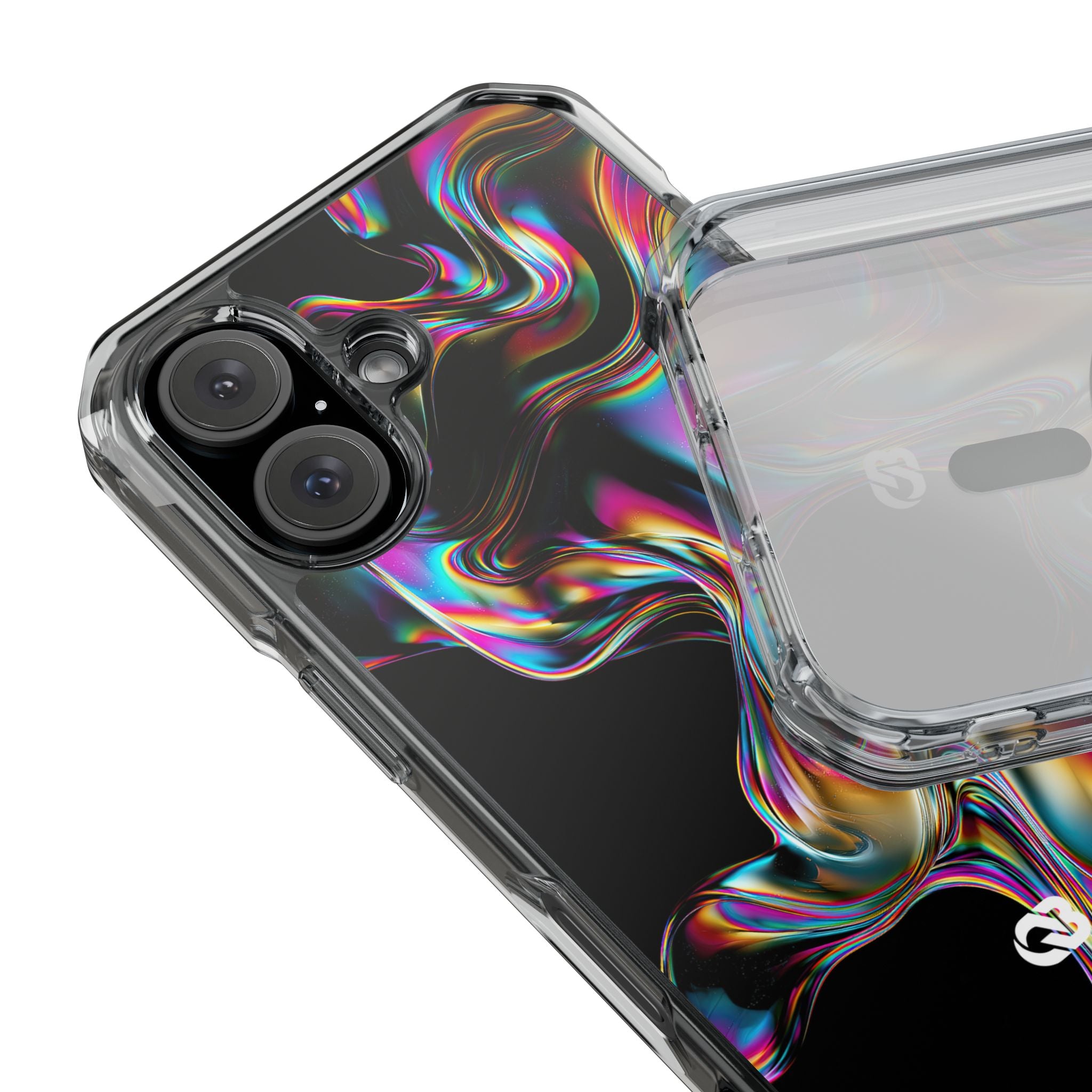 Purple Impact MagSafe Phone Case for iPhone - Liquid Neon Chrome