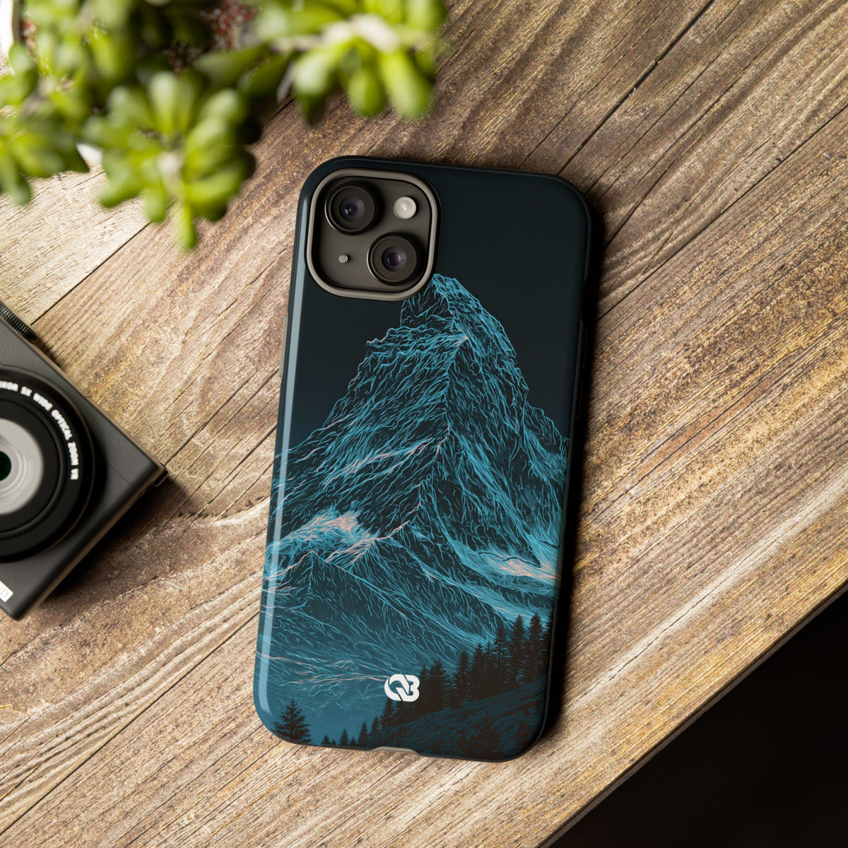 Glacial Alpine Peak · Tough Phone Case for iPhone · Blue