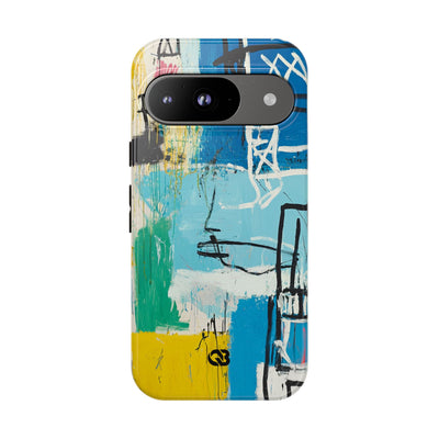 Azure Urban Scribble · Tough Phone Case for Google Pixel