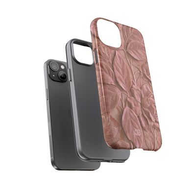 Blush Rose Relief · Tough Phone Case for iPhone · Pink