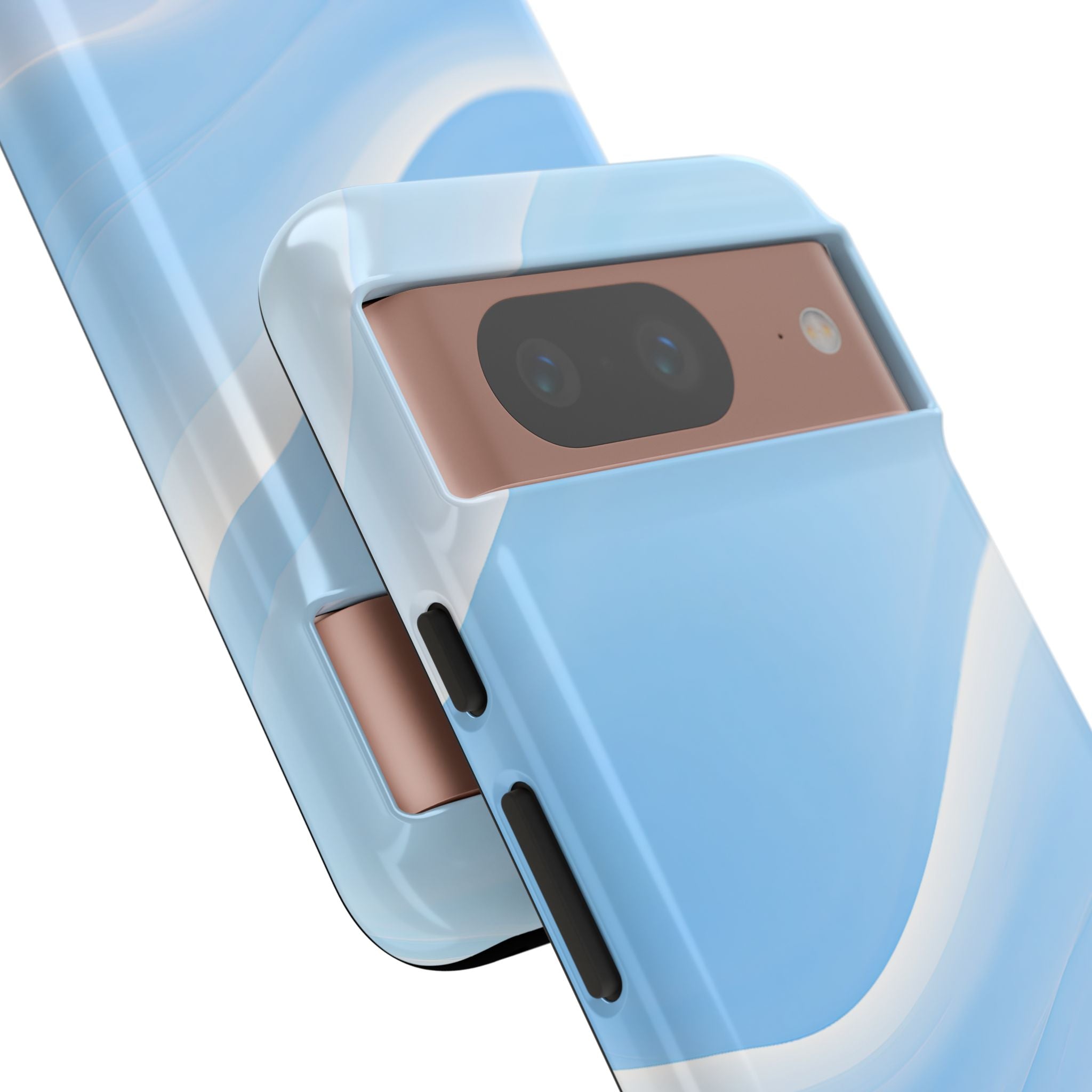 Blue Tough Phone Case for Google Pixel - Glacial Blue Silk