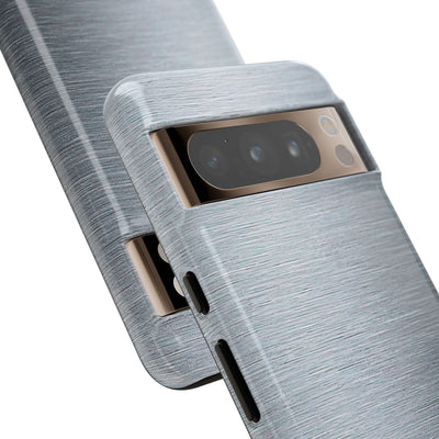Brushed Aluminum · Tough Phone Case for Pixel ·  Silver