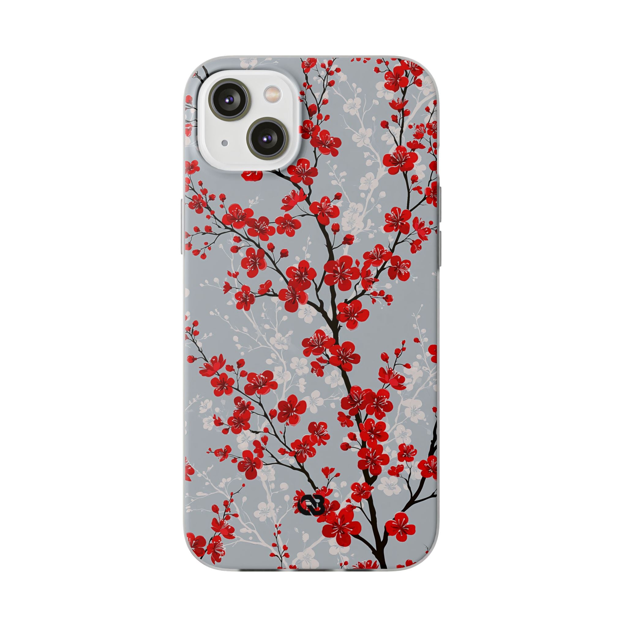 Grey Lite Phone Case for iPhone - Crimson Sakura Slate