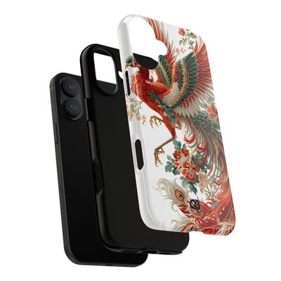 Vermilion Imperial Phoenix · Tough Phone Case for iPhone · Red