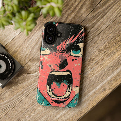 Screaming Face Chaos iPhone 16 Plus Case - Tough