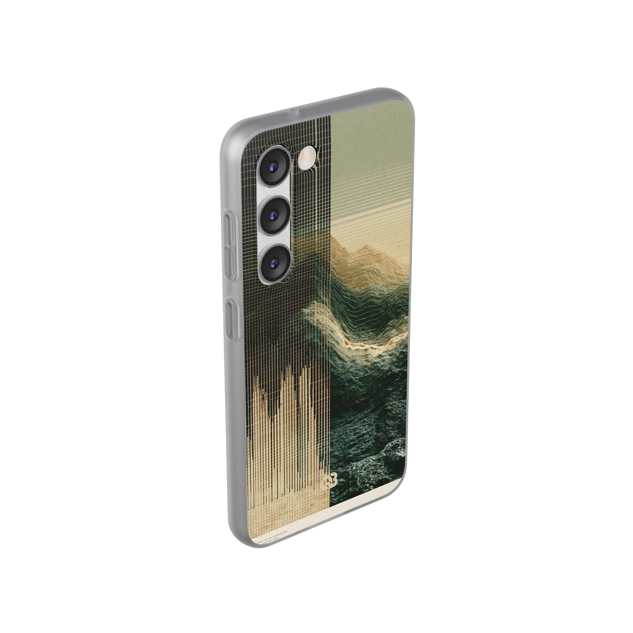 Beige Lite Phone Case for Samsung - Veridian Data Ridge