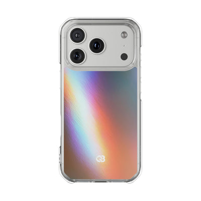 Prismatic Ray · Clear Impact Magnetic Phone Case for iPhone · Blue