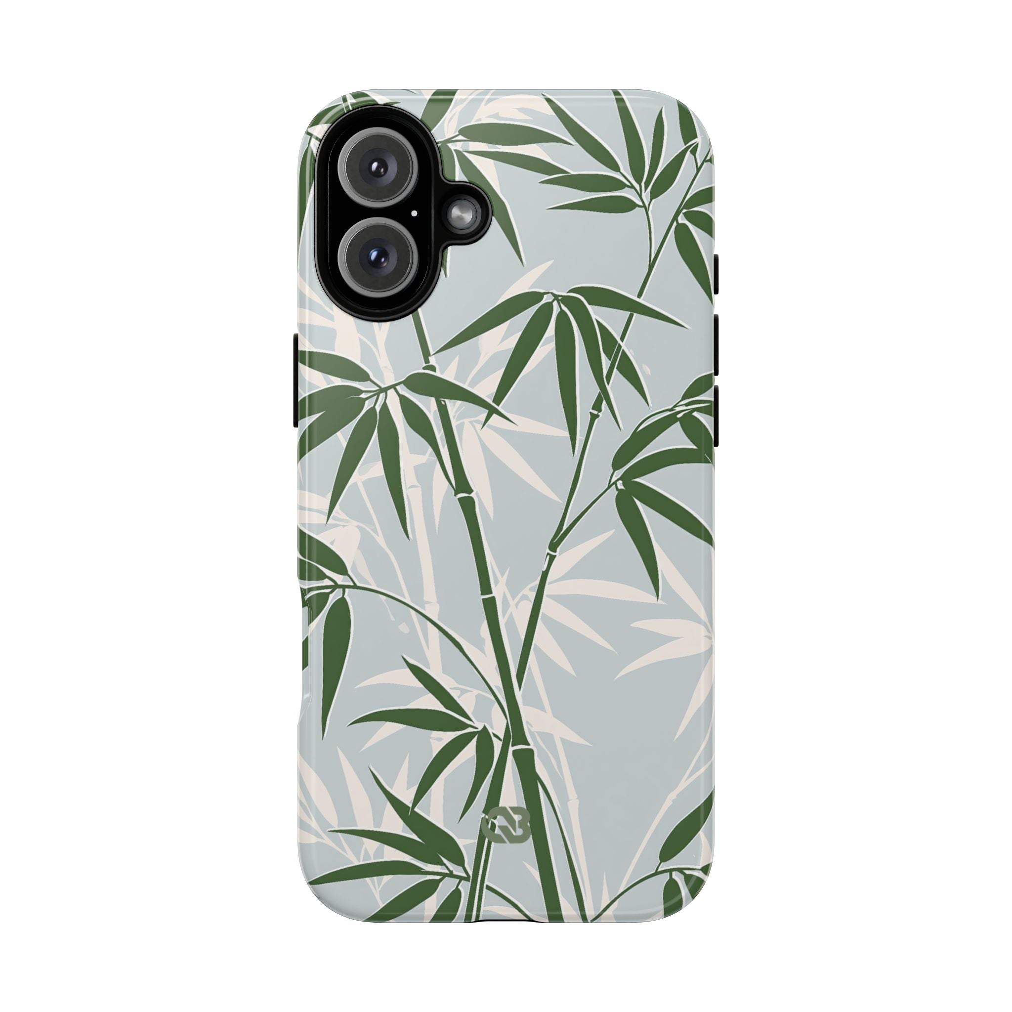 Green Tough Phone Case for iPhone - Kyoto Bamboo Canopy