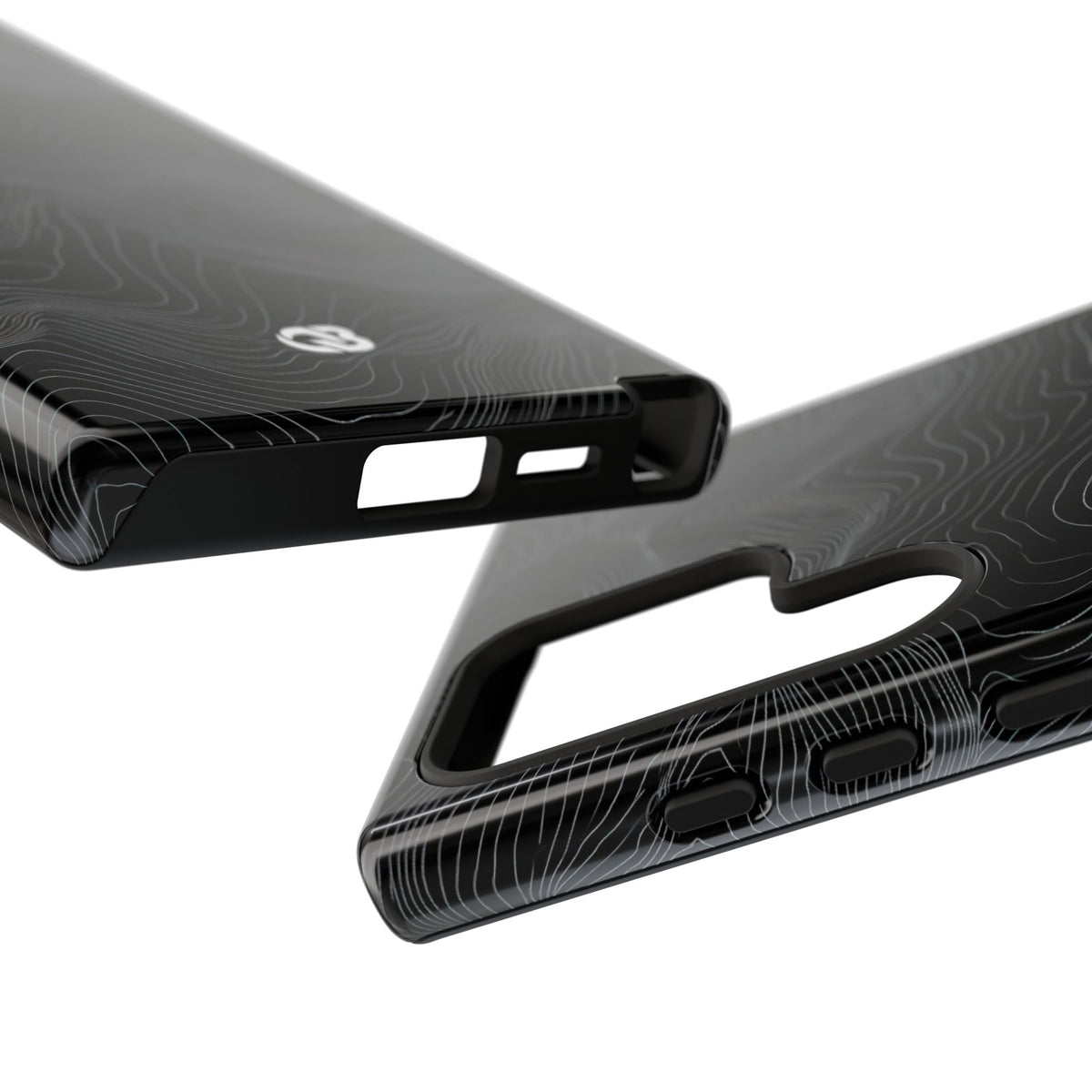 Obsidian Contour Elevation · Tough Phone Case for Samsung · Black