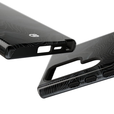 Obsidian Contour Elevation · Tough Phone Case for Samsung · Black