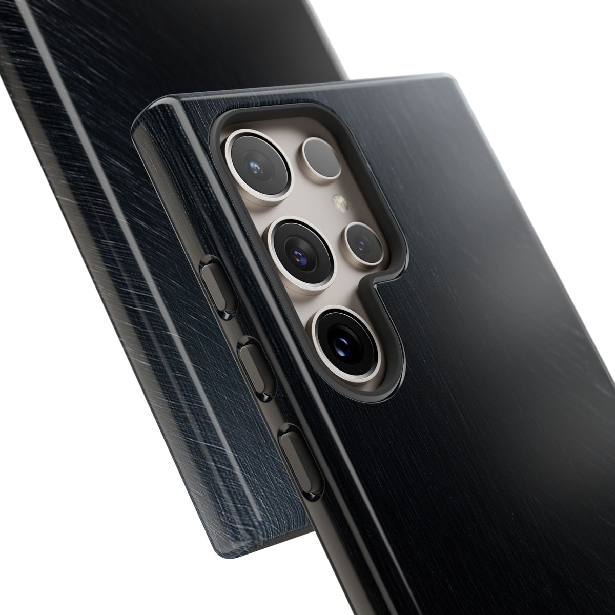 Brushed Obsidian Steel · Tough Phone Case for Samsung · Black