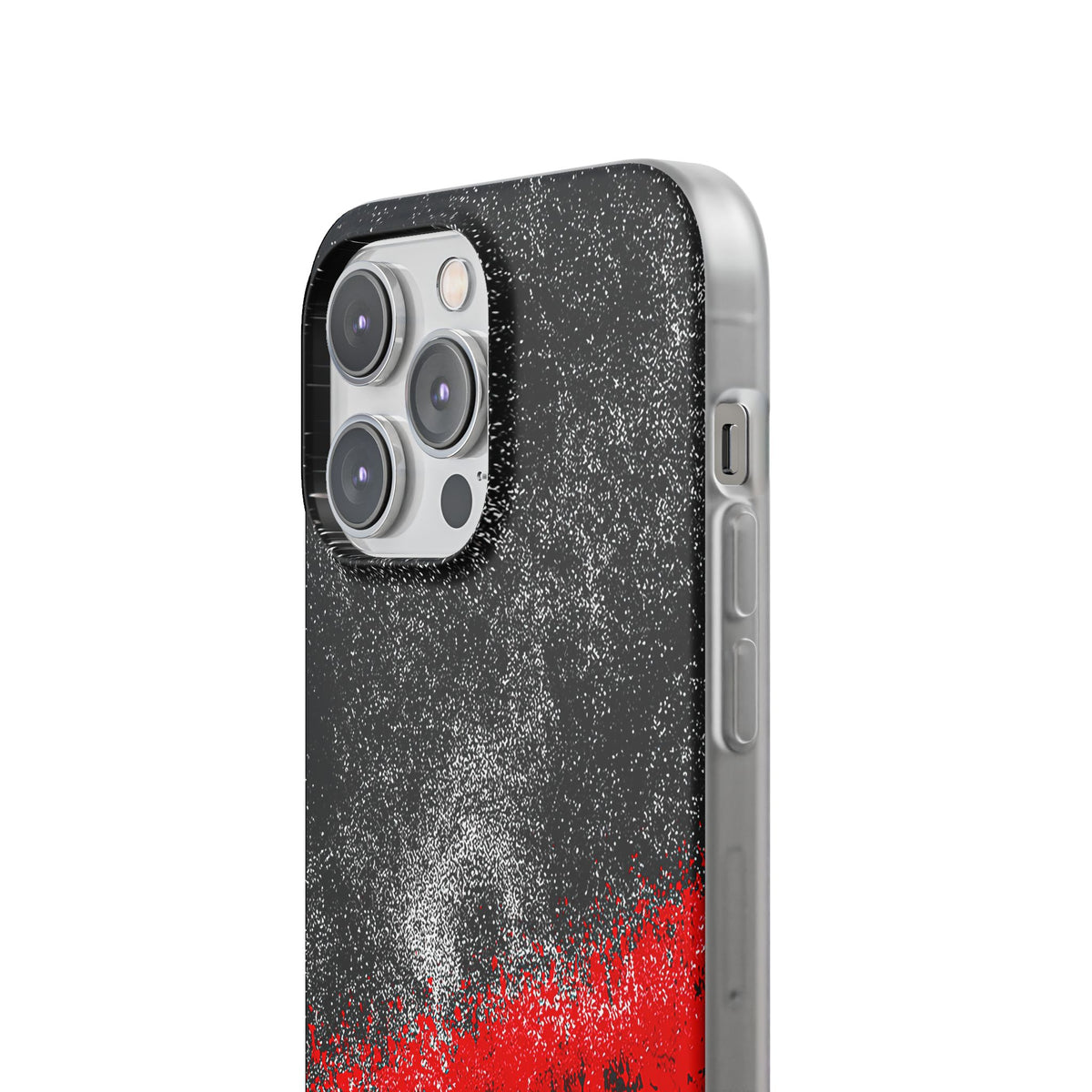 Crimson Noir Drip · Lite Phone Case for iPhone ·  Black