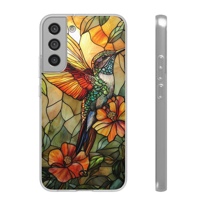 Amber Glass Hummingbird · Soft Custodia per Samsung