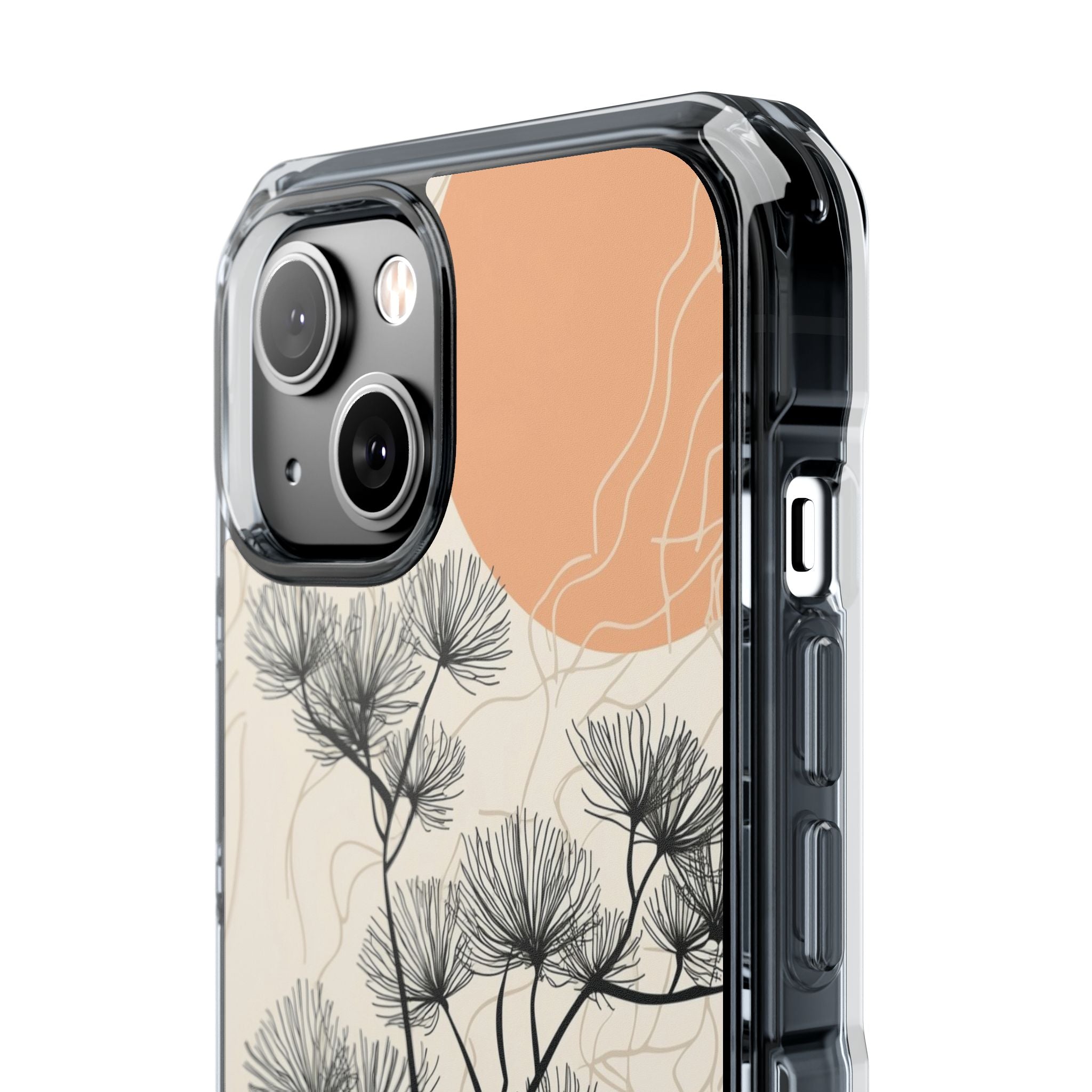 Spiky Tree Sunset iPhone 14 Cover - Impact