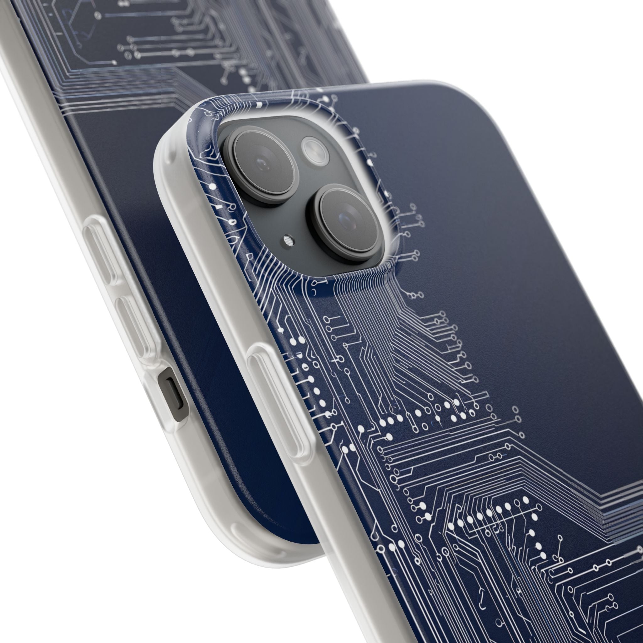 Blue Lite Phone Case for iPhone - Cobalt Data Stream